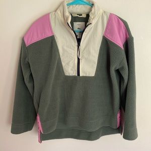Free Assembly fleece pull half zip size small